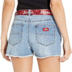 Dickies Cut off Jean Shorts w/Paisley Belt NEW